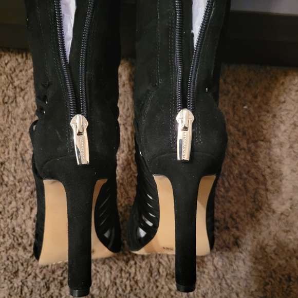 Vince Camuto Shassa Womens Suede Leather Peep Toe Over-The-Knee Boots - Picture 6 of 14